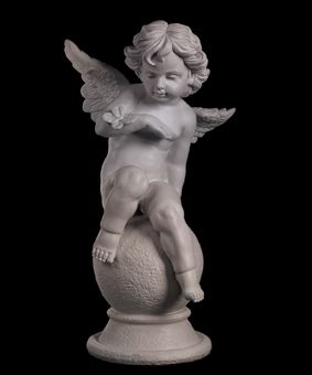 Скульптура - Ангел на шаре с бабочкой, арт. 008