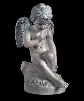 Скульптура - Ангел на тумбе со стрелами, арт. 009